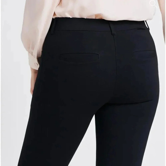 Betabrand Dress Pant Yoga Pants Straight Leg 7 Pocket Elastic Waist Navy Medium - Picture 10 of 10